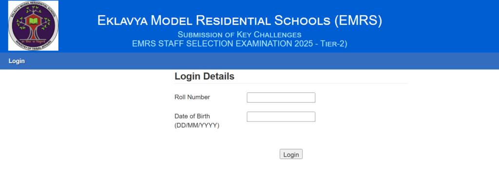 EMRS Tier 2 Answer Key 2026