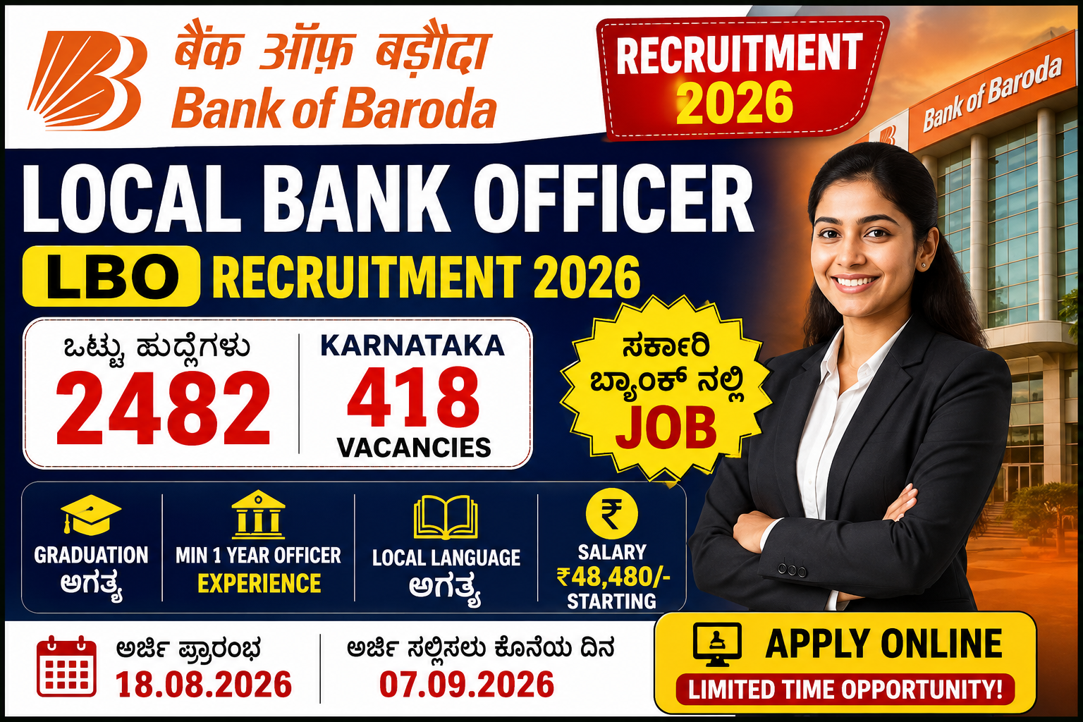 Bank of Baroda LBO Recruitment 2026
