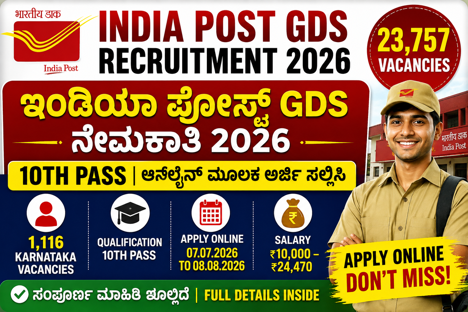 India Post GDS Recruitment 2026